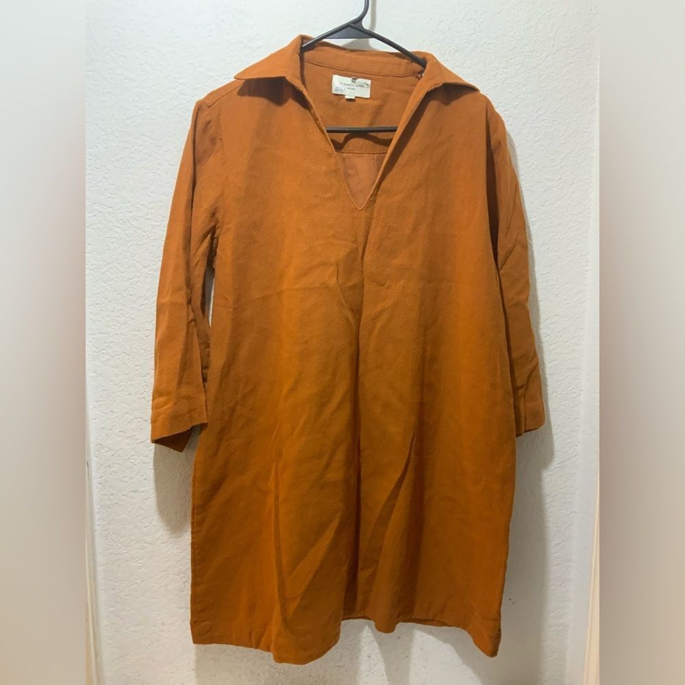 Elizabeth and James the label Shirt Mini Dress lined 100% Khadi